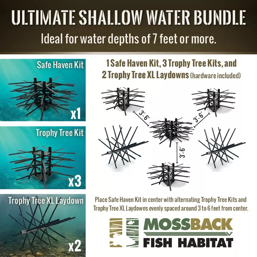 Mossback Fish Habitat Ultimate Shallow Water Bundle
