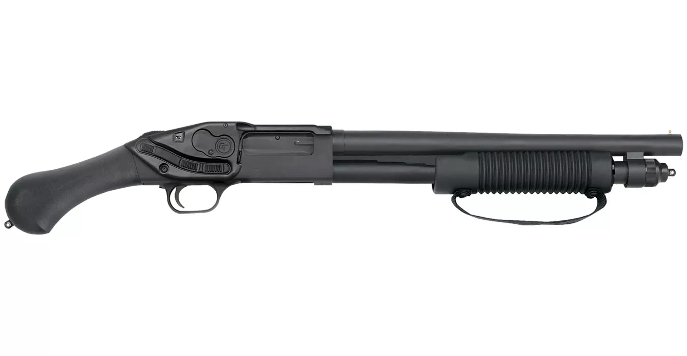 Mossberg 590 Shockwave 12 Gauge Pump-Action with Crimson Trace Laser Saddle (LE)