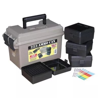 MTM ACC223 223 AMMO CAN COMBO- INCLUDES 4 RS-100'S - DARK EARTH