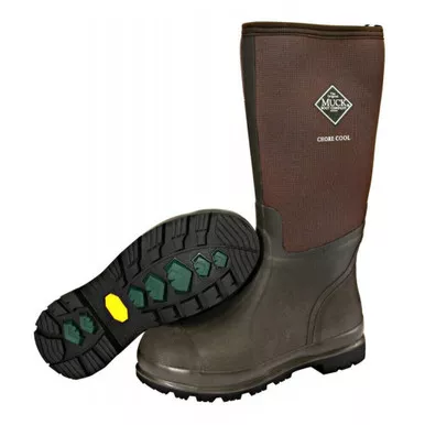 MUCK BOOT Men's Chore XpressCool Tall Brown Work Boots (CHCT-900-BRC)
