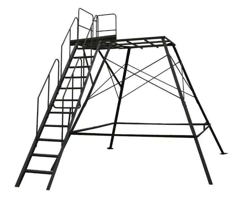 Muddy Premium 10' Tower Base with Gradual Staircas• MUD-TWRBASE