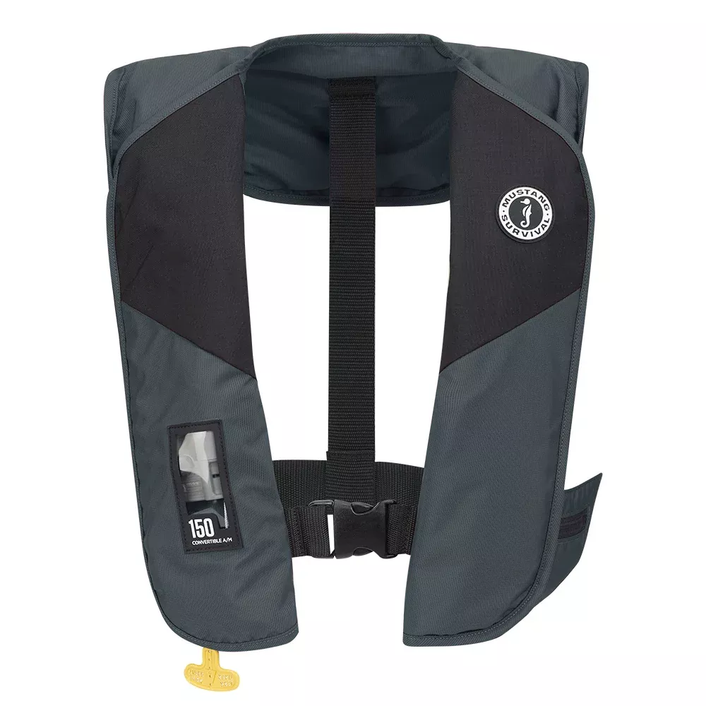 Mustang MIT 150 Convertible Inflatable PFD – Admiral Grey