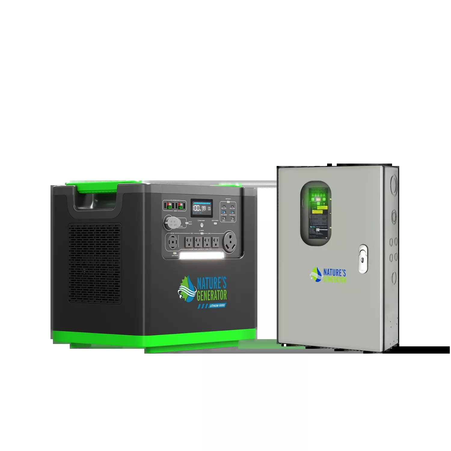 Nature's Generator Lithium 6000 and Transfer Switch