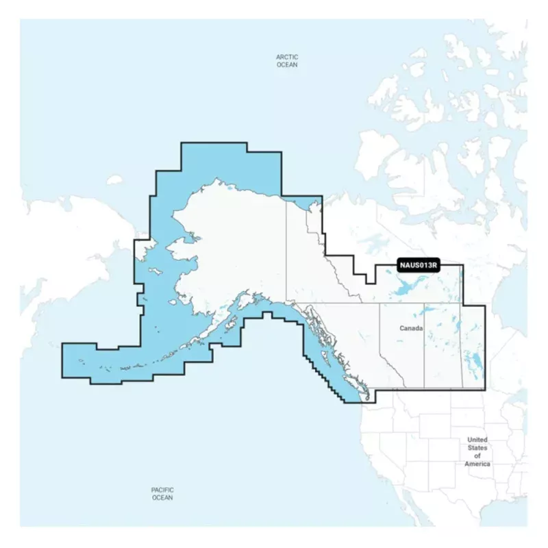 Navionics NAUS013R – Canada, WestAlaska – Navionics+