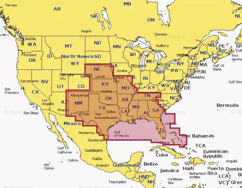 Navionics+ U.S. South• 010-C1369-30