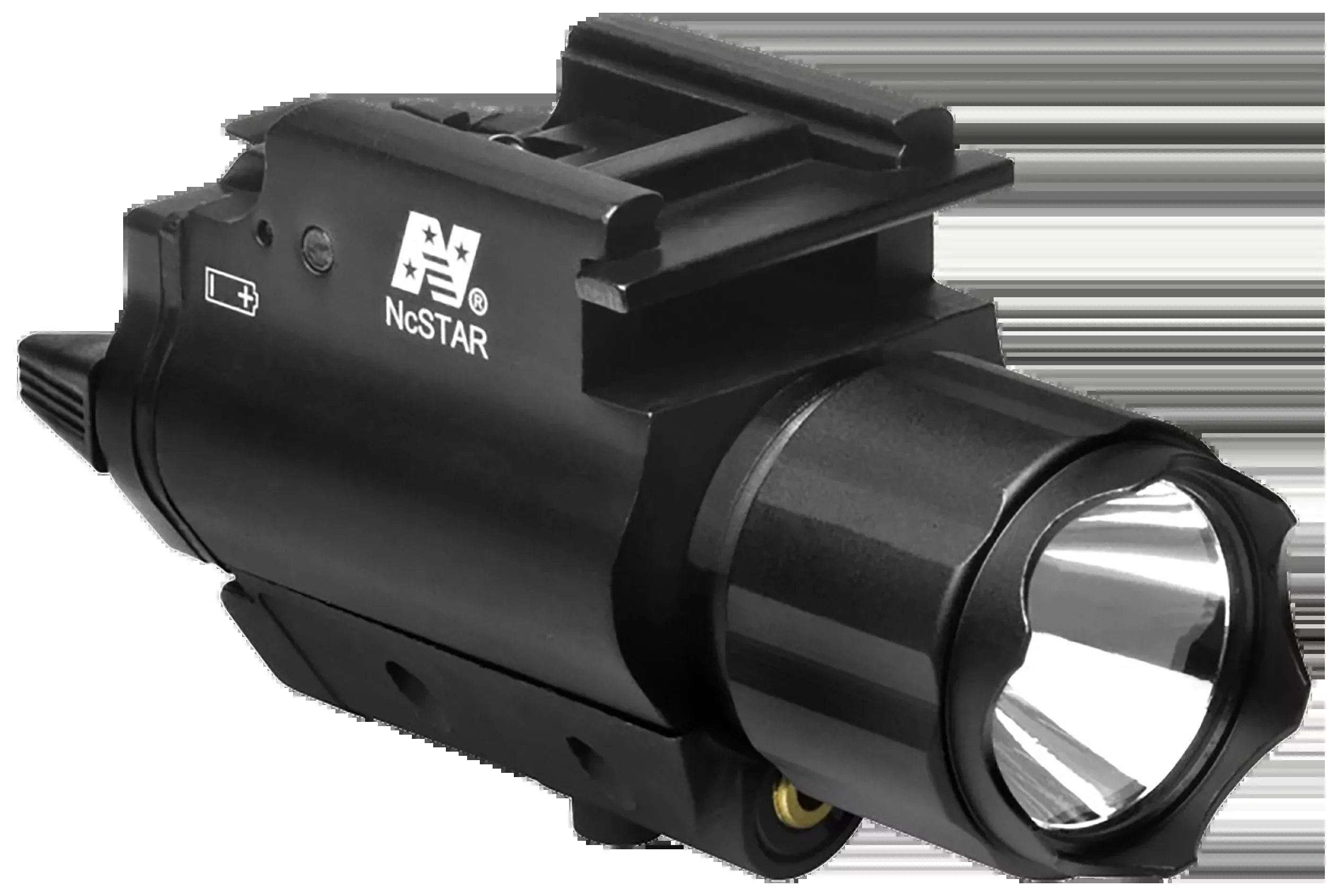 NcSTAR Flashlight and Green Laser Combo, Quick-Release Weaver/Picatinny Mount, 200-Lumen CREE LED AQPFLSG