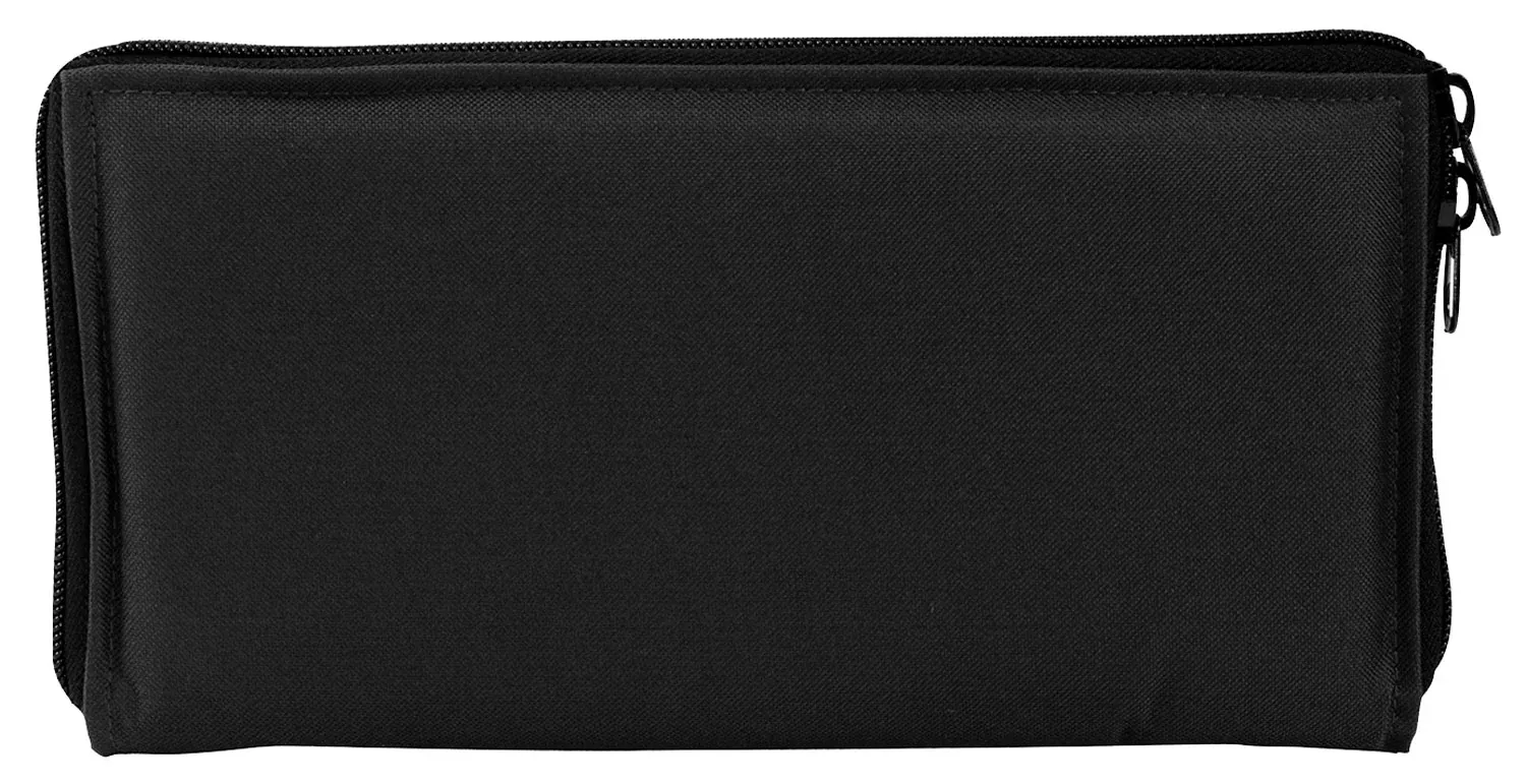 NCStar Pistol Case Range Bag Insert, Black 600D PVC, Thick Padding, Heavy-Duty Zippers CV2904B