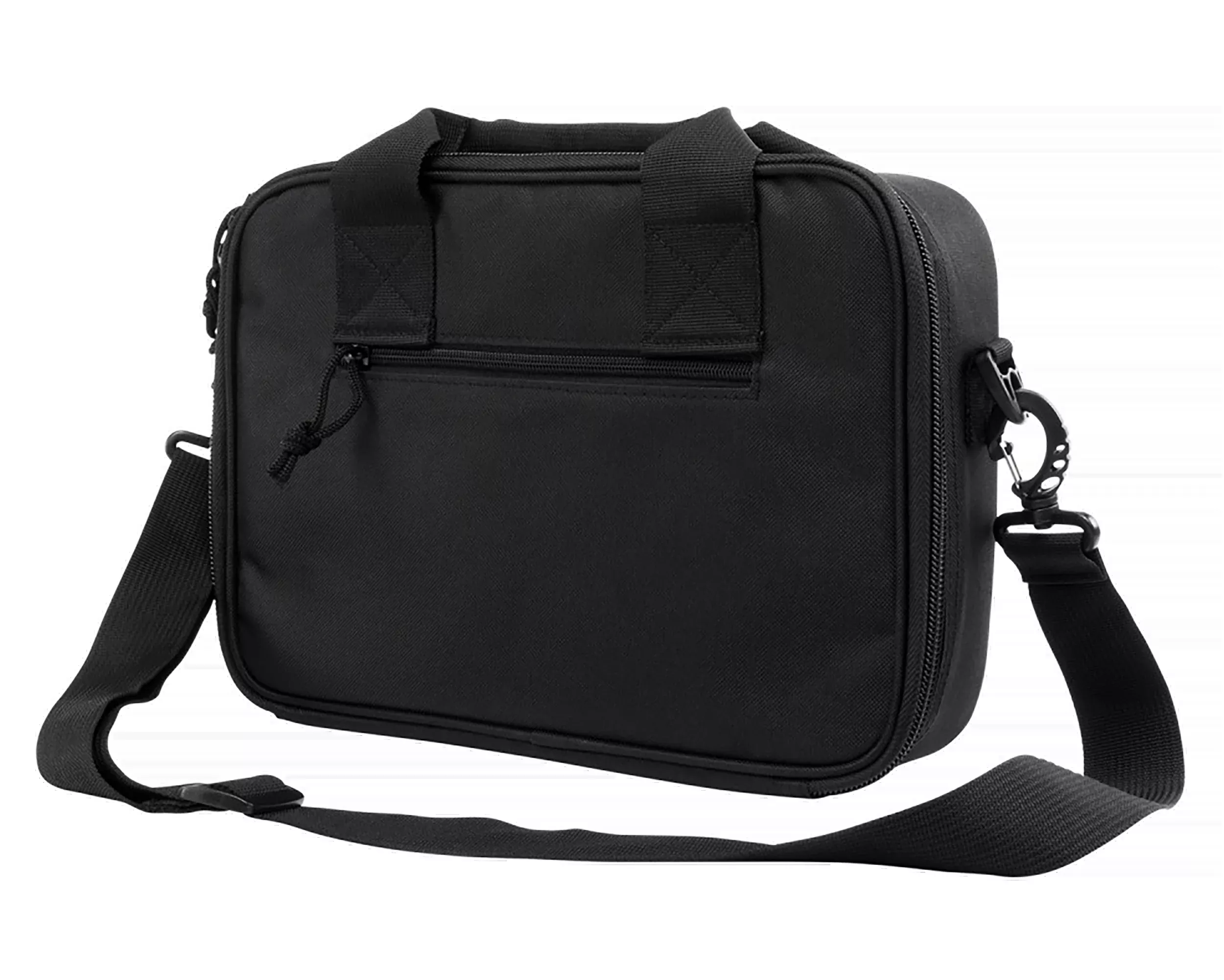 NCStar VISM Double Pistol Range Bag, Black – fits two full-size pistols, lockable zippers, CPDX2971B