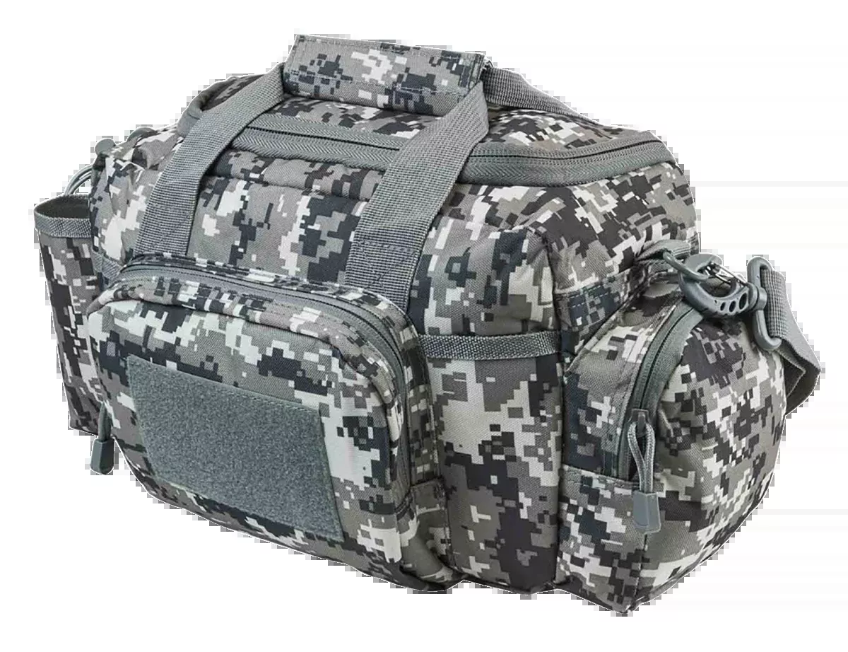 NCStar VISM Small Range Bag, Digital Camo, MOLLE-compatible PALS Webbing, Lockable Zippers - CVSRB2985D