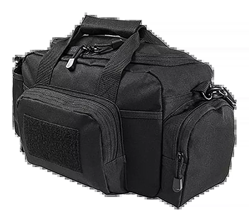 NCStar VISM Small Range Bag, MOLLE/PALS Webbing, Adjustable Strap, Black - CVSRB2985B