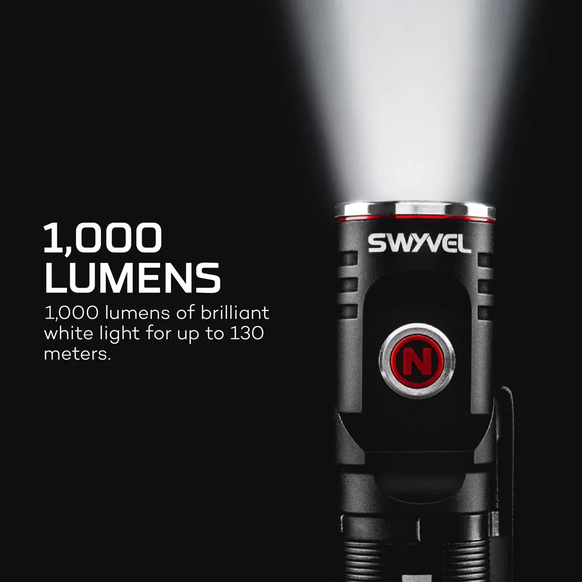 Nebo Swyvel Rechargable 1,000 Lumen Flashlight