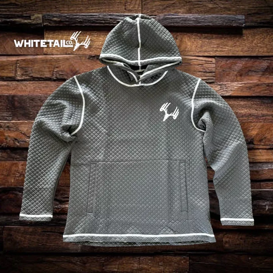 New Whitetail Co. Rut Line Waffle Hoodie Black