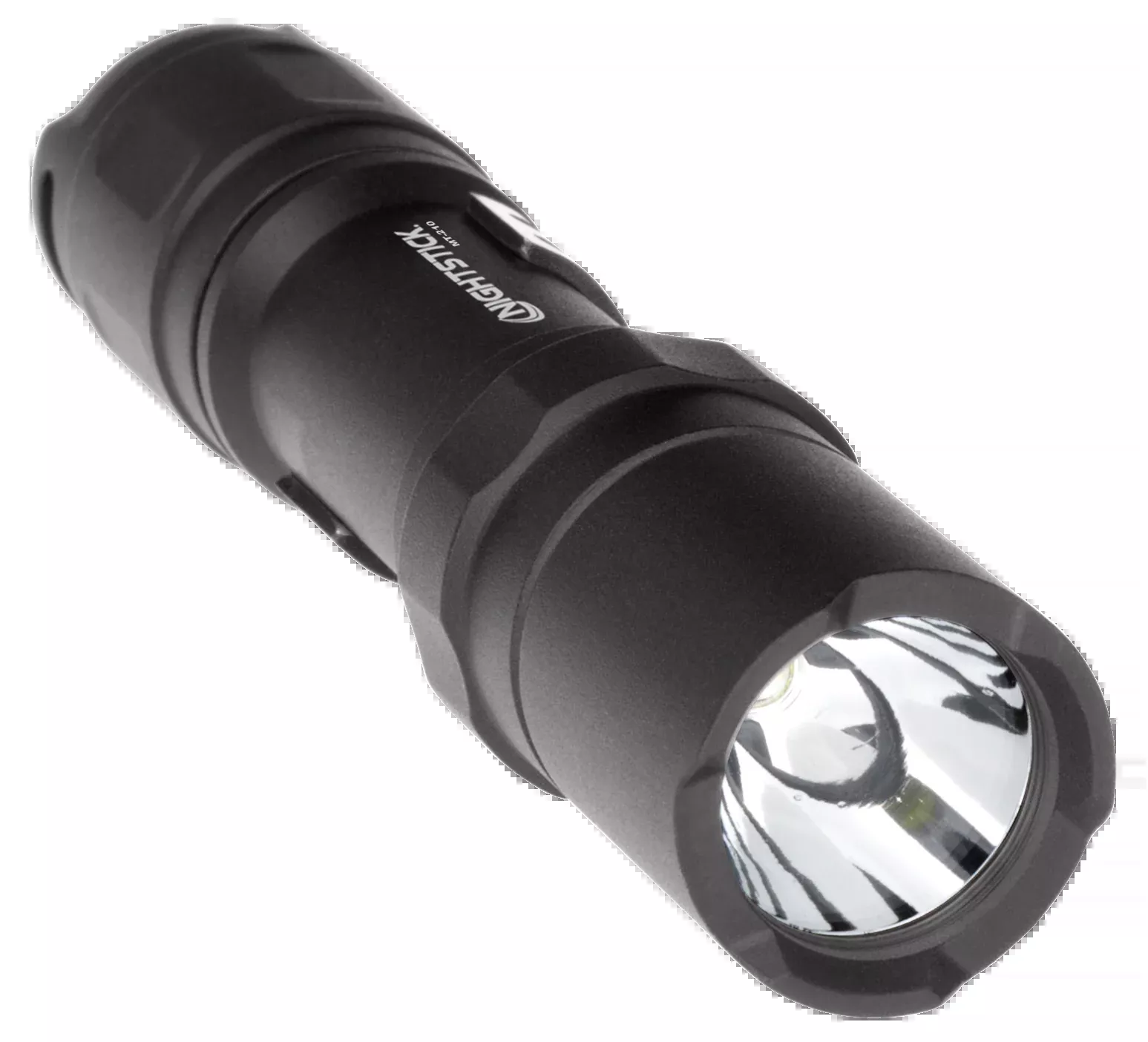 Nightstick Mini-TAC Pro LED Flashlight, AA Battery, Waterproof 6061-T6 Aluminum, Tail Switch — MT-210