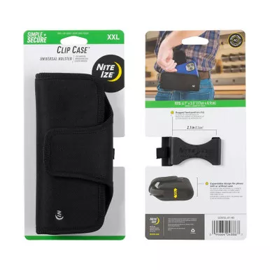 Nite Ize Clip Case™ Universal Phone Holster, Black