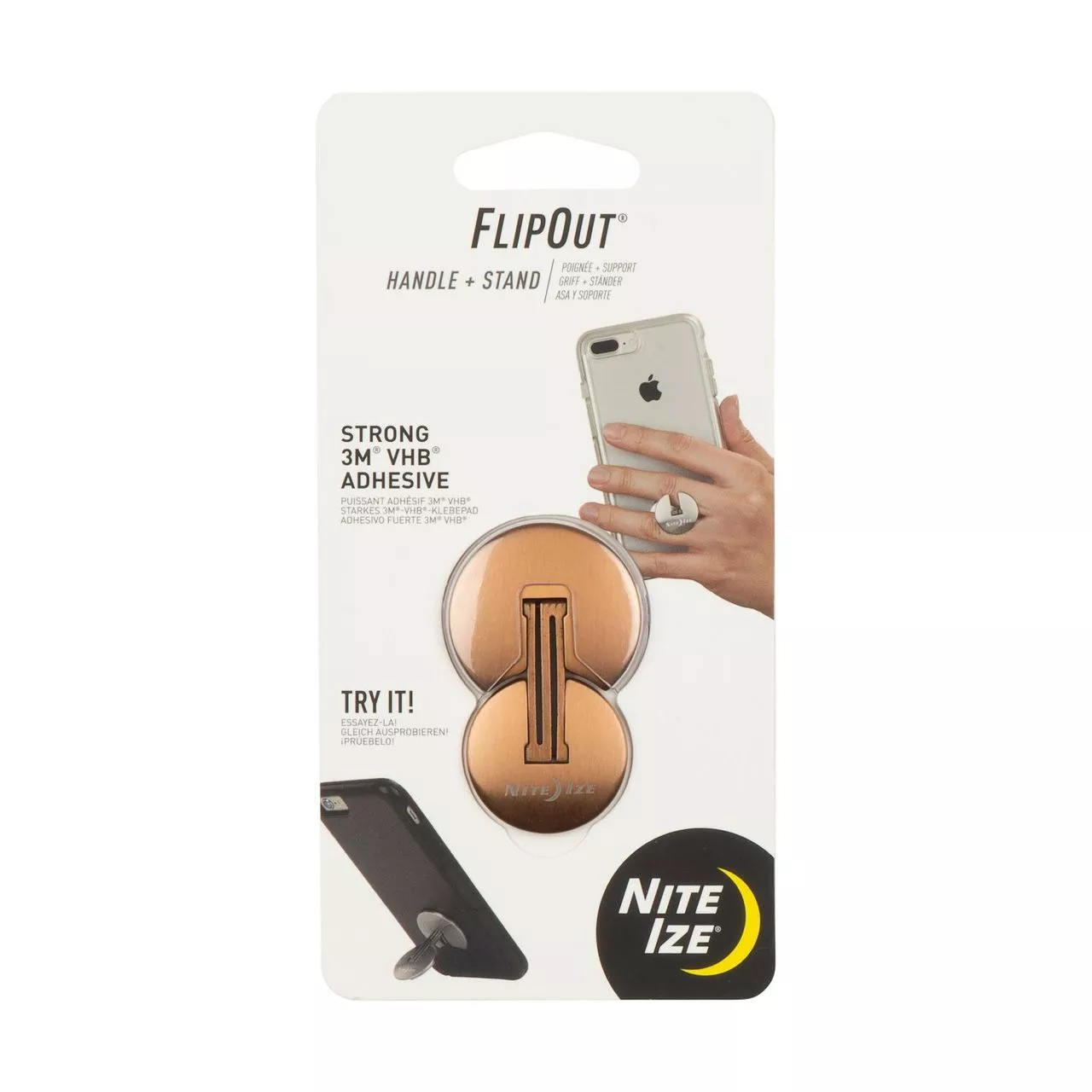 Nite Ize Flipout Handle + Stand; Bronze