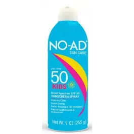 No-Ad Kids SPF 50 Sunscreen Spray – 9.5 oz.
