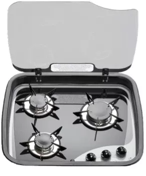 Norcold 3-Burner RV Electric Recessed Mount Cooktop• SHB16950Y