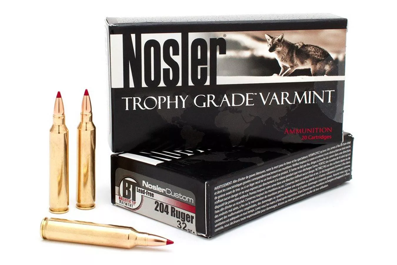 Nosler 204 Ruger 32 gr Trophy Grade Ballistic Tip Lead-Free 20/Box
