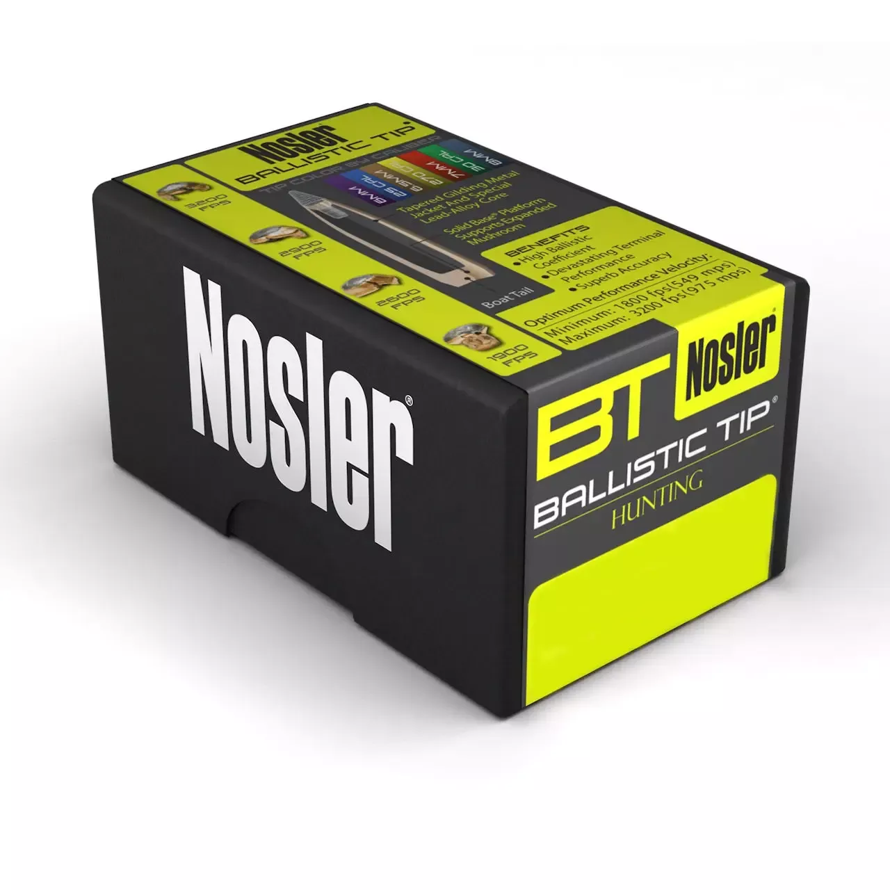 Nosler Ballistic Tip Bullet 25 Cal 100 Gr 50/Box