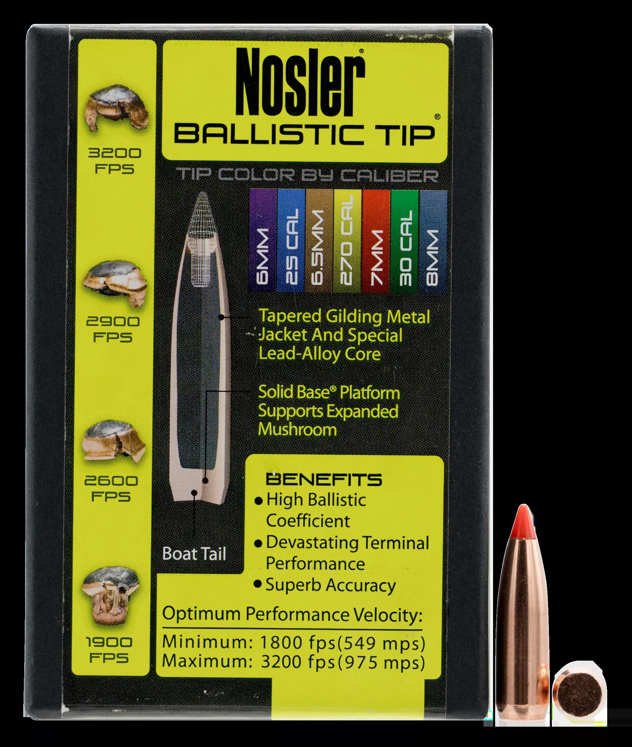 Nosler Ballistic Tip Bullet 7mm 120 Gr 50/Box