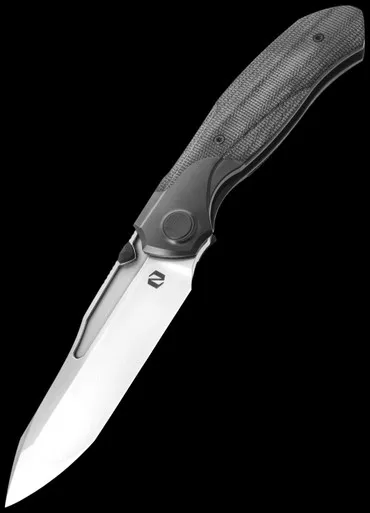 Null Knives Vandal Black Micarta Folding Knife