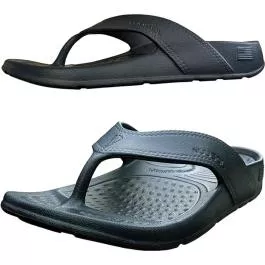 NuuSol Cascade Flip Flop - Eclipse Black - 6