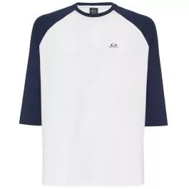 Oakley Men's Relax Reglan 3/4 Tee - White/Blue - L