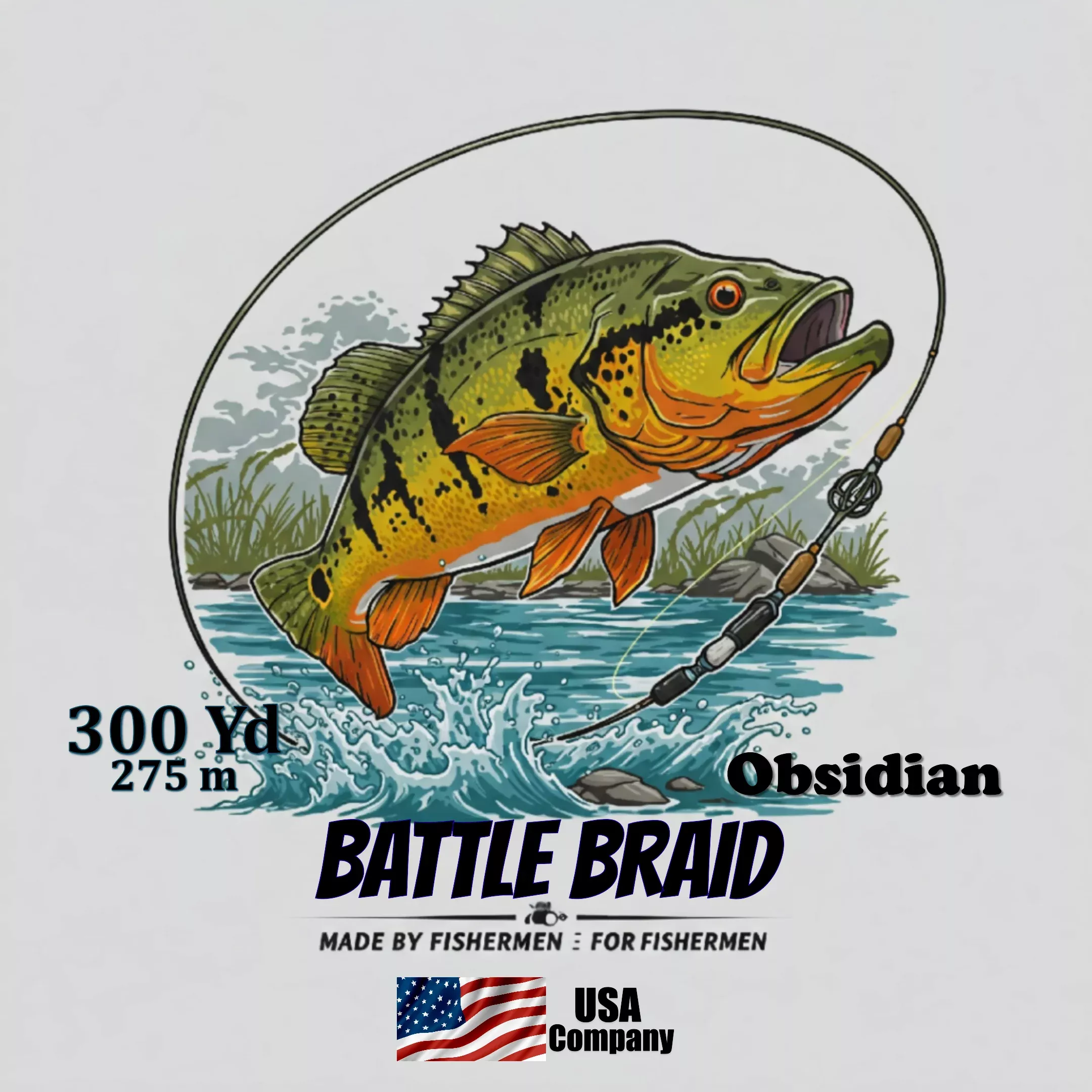 OBSIDIAN 300YRD SPOOL 8x PE