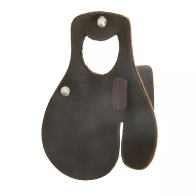 October Mountain Leather Tab Black Small Lh