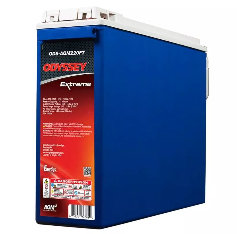 Odyssey AGM Extreme 12V Battery• ODS-AGM220FT