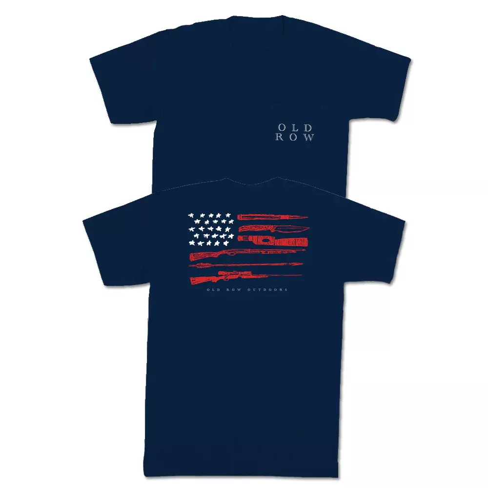 Old Row Outdoors Hunting USA Pocket Tee #WROW-1664
