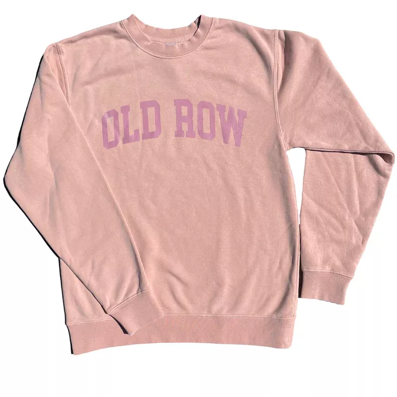 Old Row Pigment Dyed Premium Crewneck Pink #WROW-2559