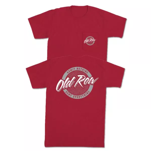 Old Row Tailgate Pocket Tee (Crimson) #WROW-106
