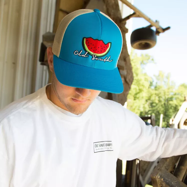 Old South Men’s Watermelon Bite Trucker Hat #NSWATBPAN