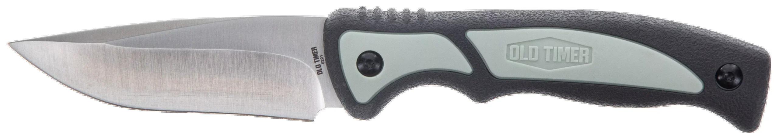 Old Timer Trail Boss Fixed Blade Knife, 3.70 in Drop Point, Thermoplastic Elastomer Handle, Sheath – 1137135