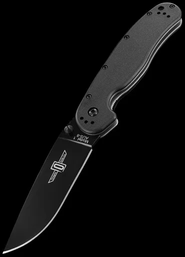 Ontario RAT 1 AUS 8 Black Folding Knife