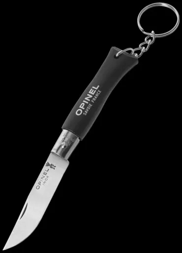 Opinel No. 04 Colorama Black Keyring Folding Knife