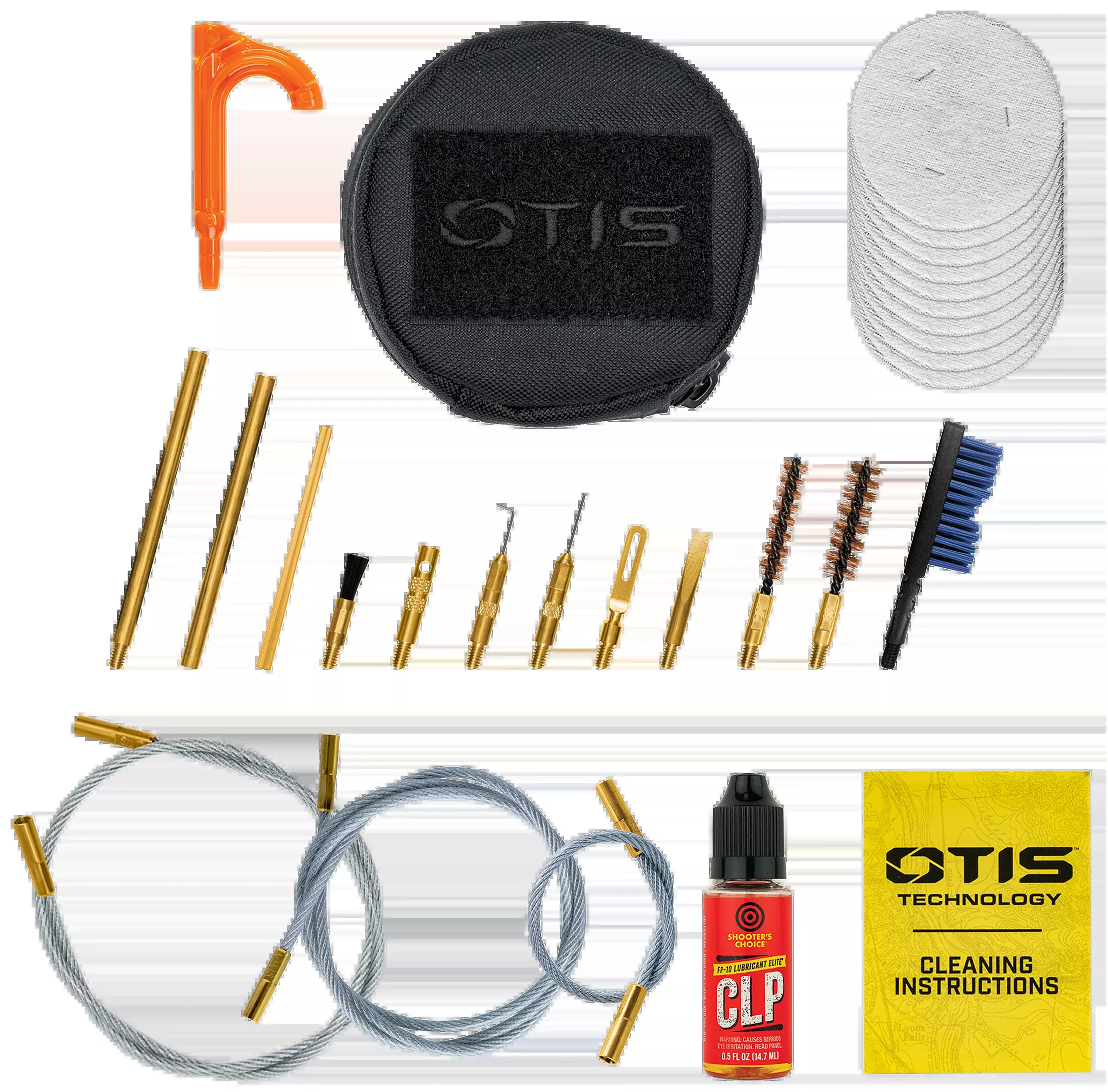 Otis 5.7mm Gun Cleaning Kit – Breech-to-Muzzle, Softpack Case, Made in USA, FG22357