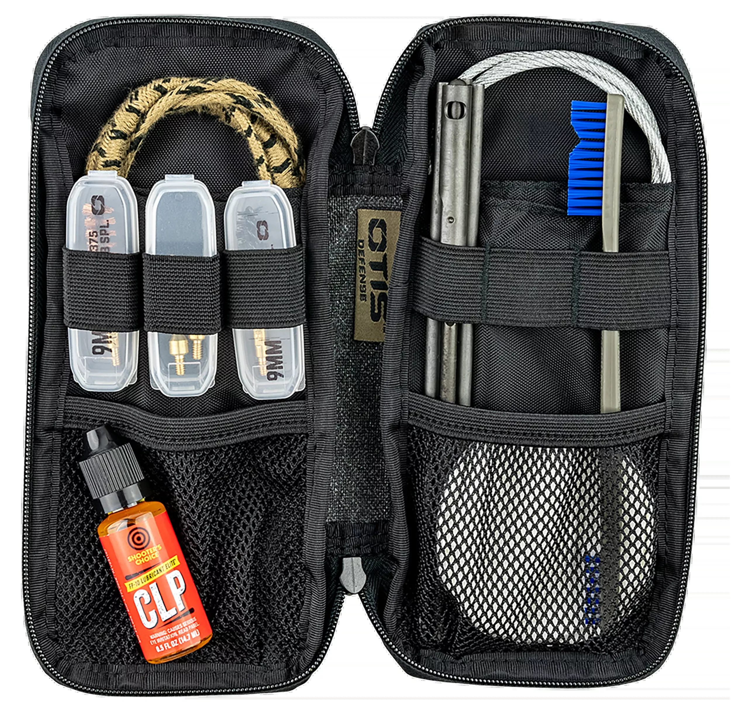 Otis Defender Pistol Cleaning Kit for .38/9mm, Ripcord & Memory-Flex System FG9019MM