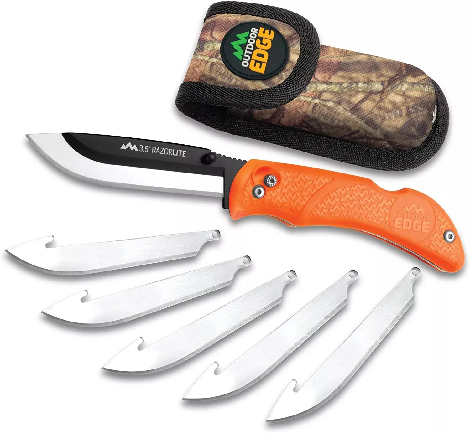 Outdoor Edge 3.5″ Razorlite – Orange #RB-20C