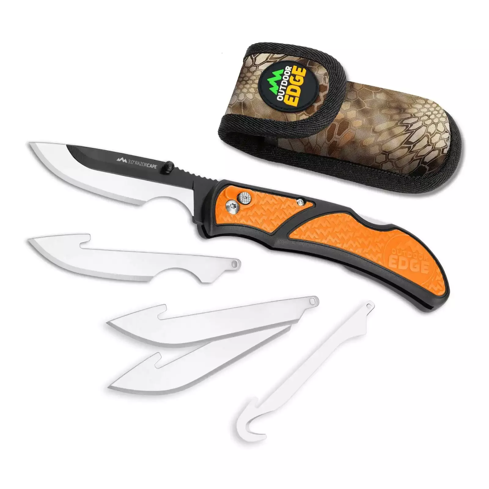 Outdoor Edge, Razorcape, Folding Knife, Plain Edge, 3″ Blades RCB30-10C