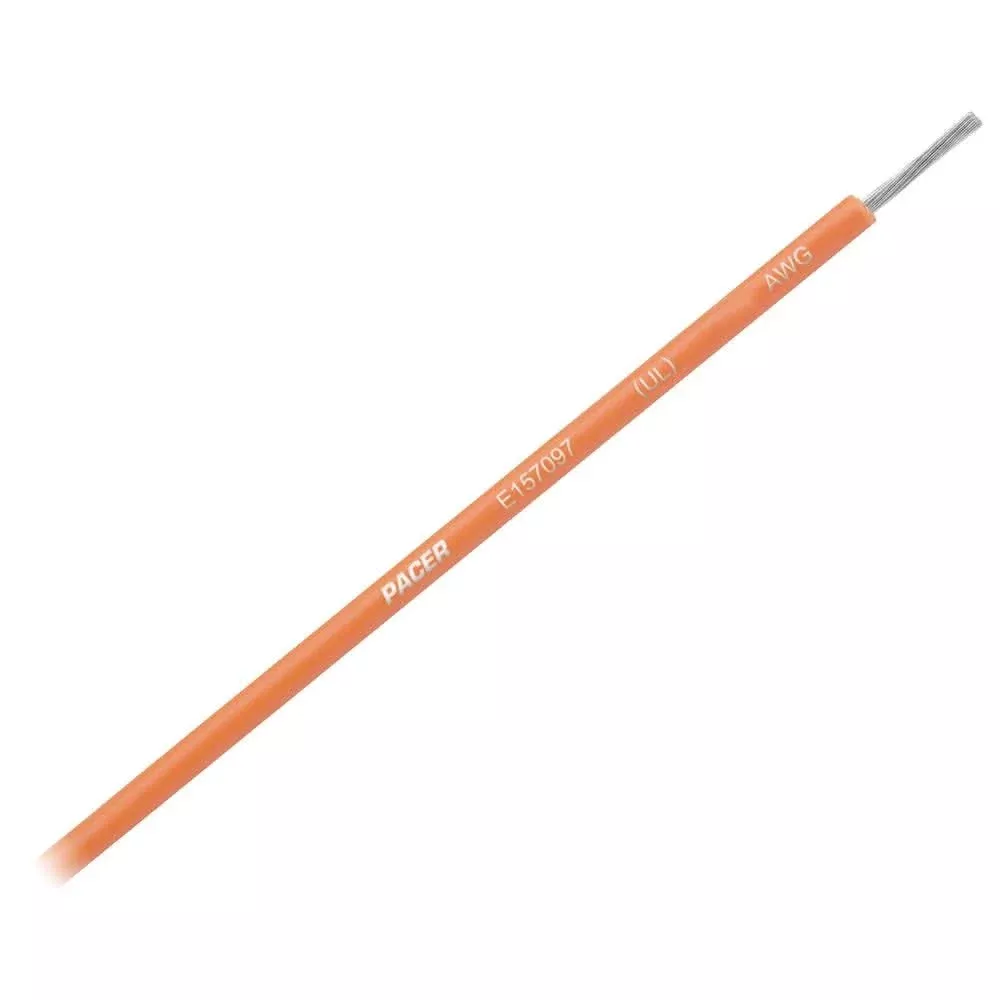 Pacer Orange 16 AWG Primary Wire - 25' - WUL16OR-25