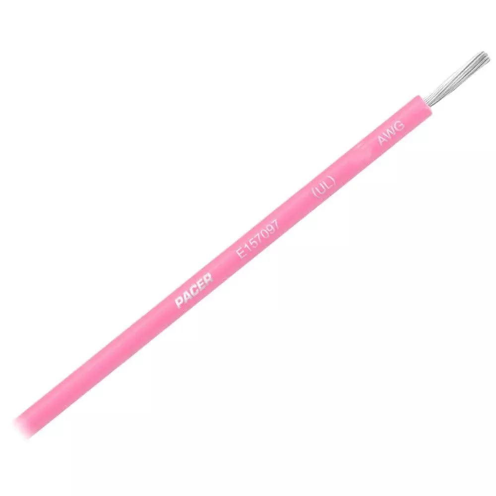 Pacer Pink 16 AWG Primary Wire - 25' - WUL16PK-25
