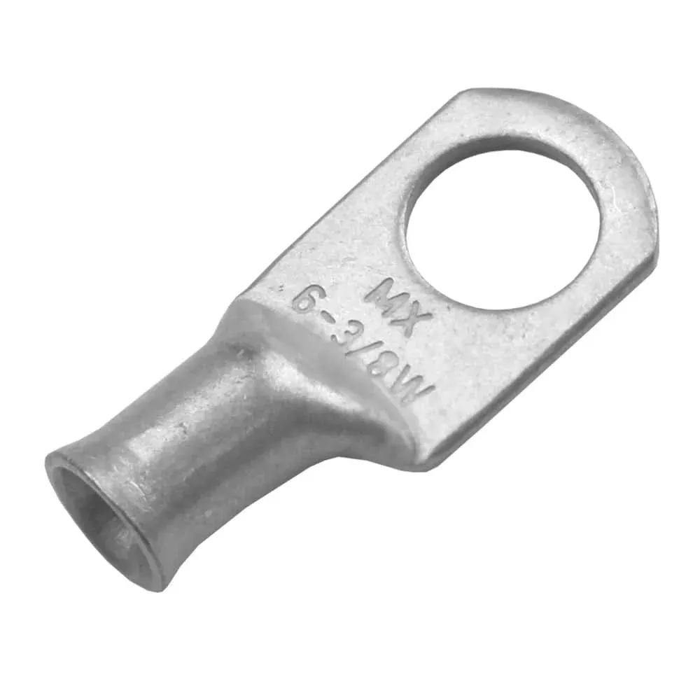 Pacer Tinned Lug 6 AWG – 3/8 Stud Size – 10 Pack