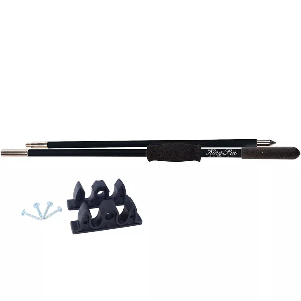 Panther 8′ King Pin Anchor Pole – 2-Piece – Black