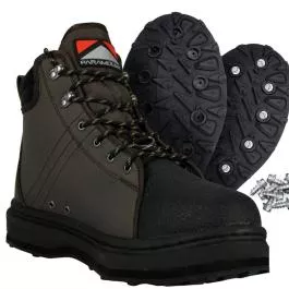 Paramount Outdoors Men’s Stonefly Cleated Wading Boots – Brown – 14