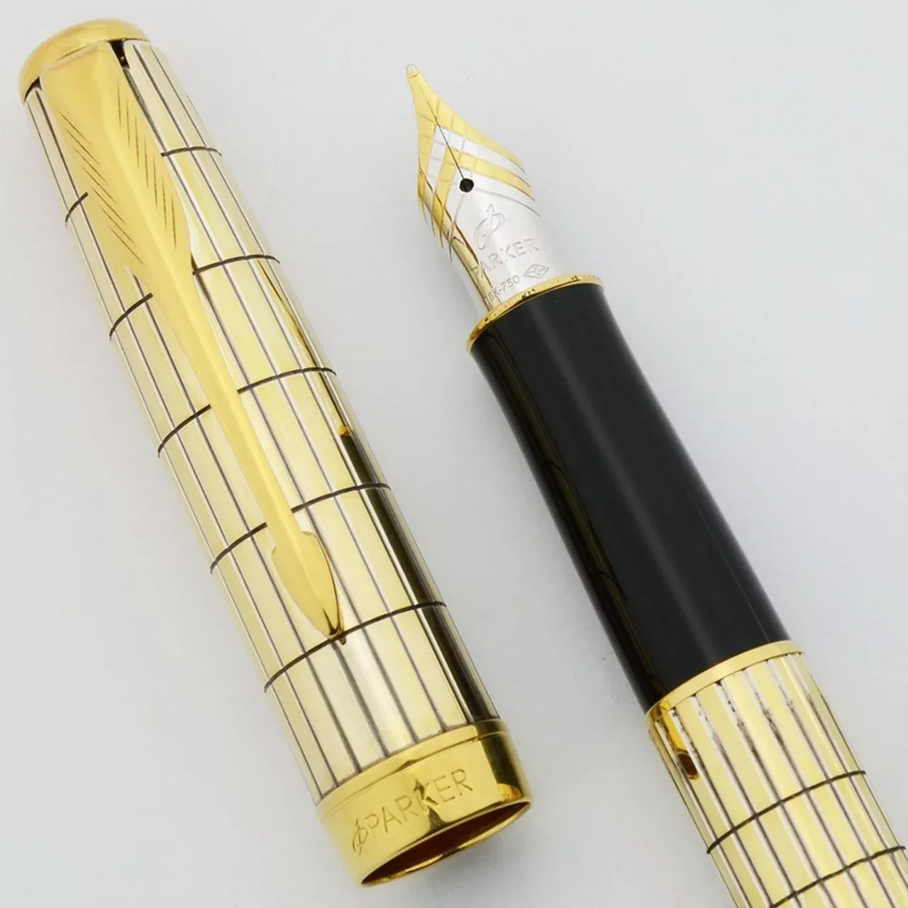 Parker Sonnet Vermeil Crocodile Fountain Pen Medium Nib