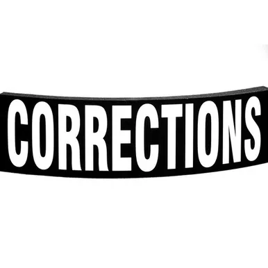 Paulson Manufacturing BS-LAB-C CORRECTIONS Riot Shield Decal