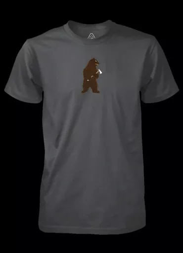 PDW Bushcraft Bear T-Shirt Heavy Metal