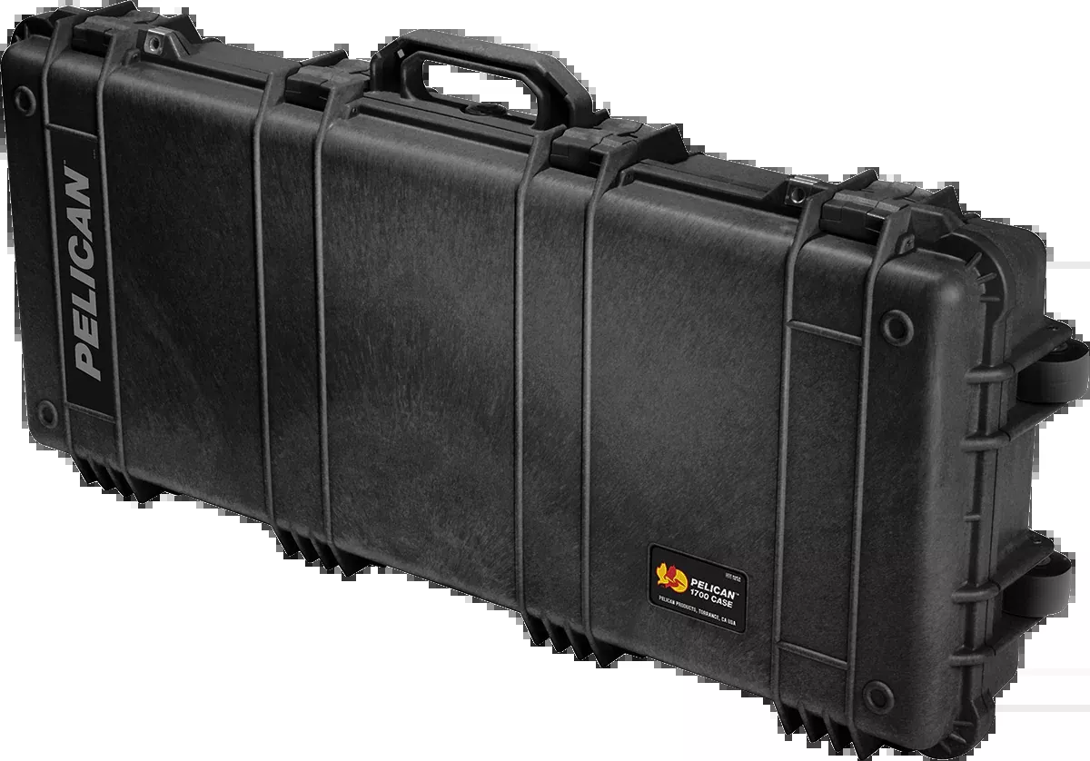 Pelican Protector Long Case, Black Polypropylene with Foam, Watertight O-ring, 35.76 in - 0170000000110
